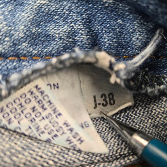 Vintage Jordache Women's Jeans Pleated Tapered Dark Wash sz 26 SEE MEASUREMENTS - Picture 14 of 16